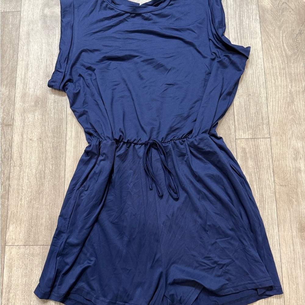 SHEIN Navy Blue Jumpsuit
